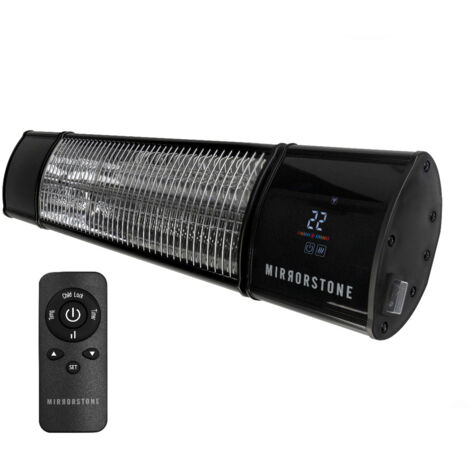 Mirrorstone 1.2kW Athena Wi-Fi Remote Infrared Bar Heater, Outdoor Patio Heater, Wall and Ceiling Mounted