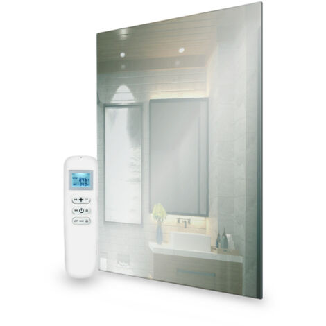Mirrorstone 580W Mirrored Wi-Fi Infrared Heating Panel - Electric Panel Heater-Wall Mounted