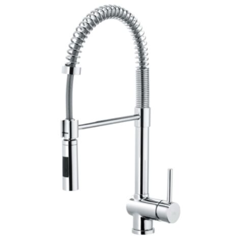 MISC. LAVELLO CON MOLLA E DOCCIA ESTRAIBILE STICK Cromo PAFFONI