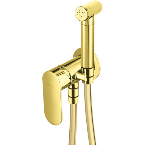 Miscealtore bidet a scomparsa con doccetta colore oro - Montain