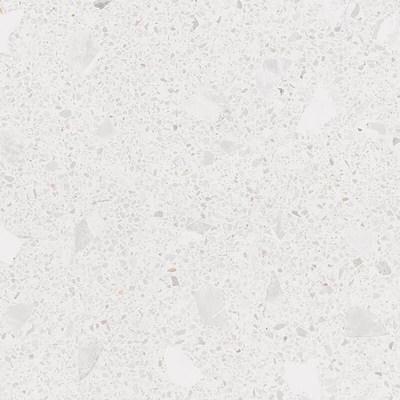 Carrelage sol / mur effet terrazzo blanc 120x120 cm miscela nacar (vendu par boite de 1,44m2)