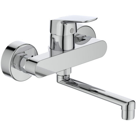 Miscelatore a parete per lavello in ottone cromato - Ideal Standard Ceraflex