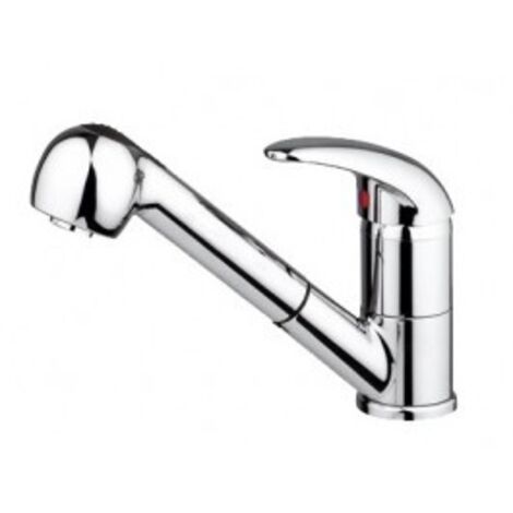 Miscelatore ACQUAMIX 9221 canna bassa girevole e doccia estraibile