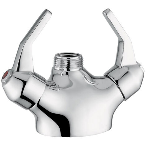 Miscelatore alta portata con leve per lavello Idral 09442/LDC  Cromato - Ottone