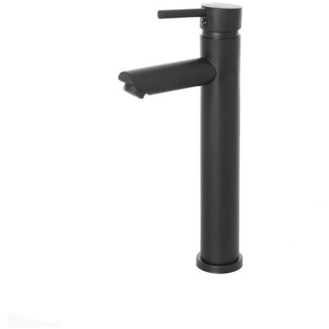 MISCELATORE ALTO LAVABO YORK H295MM NERO OPACO