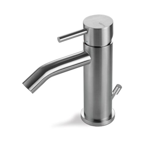 Miscelatore bidet con scarico acciaio inox Vema TIBER STEEL V17070 Satinato