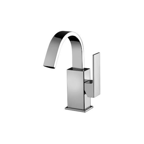 Miscelatore bidet Elle alto con scarico in ottone cromo di