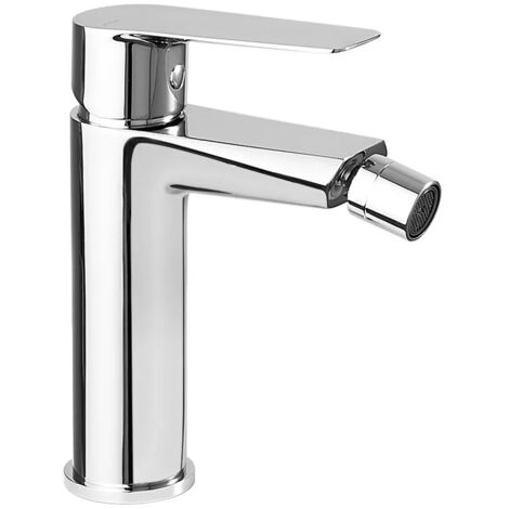 Miscelatore bidet in ottone cromo con leva monocomando  Cristallo