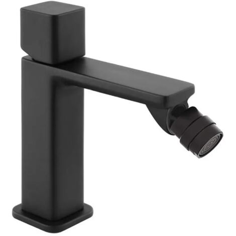 Miscelatore bidet in ottone nero opaco con piletta click clack Lotus