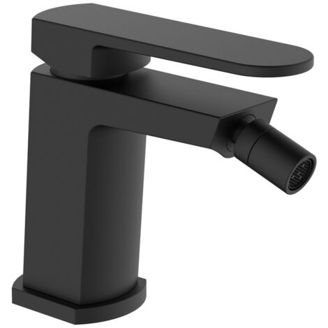 Miscelatore bidet nero opaco con piletta click clack - serie Venere