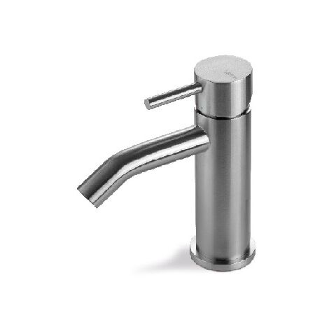Miscelatore bidet senza scarico in acciaio inox Vema TIBER STEEL V17071 Satinato