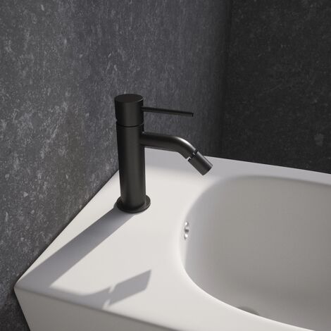 Miscelatore Bidet senza Scarico in Ottone Nero Opaco Mod. Katharine