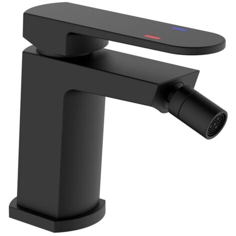 Miscelatore Bidet Serie Rover Nero con Piletta Click Clack