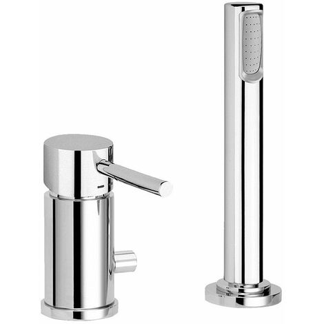 Miscelatore bordo vasca con deviatore Paffoni serie Light LIG041LCR  Cromato - Ottone