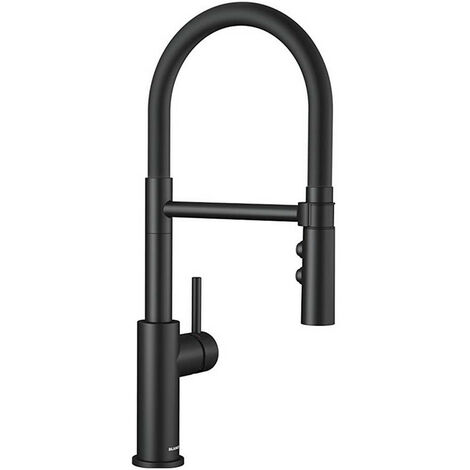 miscelatore con doccetta nero opaco - 525793 - blanco