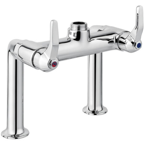 Miscelatore con leve per lavello Idral 09455/LDC  Cromato - Ottone