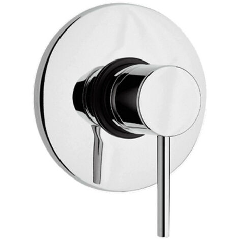 Miscelatore Cromato Doccia Incasso - Paini DISCO- Finitura Cromata - Con Leva Sottile Minimal - Design Moderno