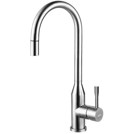 Miscelatore cucina con doccia estraibile e canna girevole Mamoli Coffee Pull Out 72200000000A  Acciaio Inox