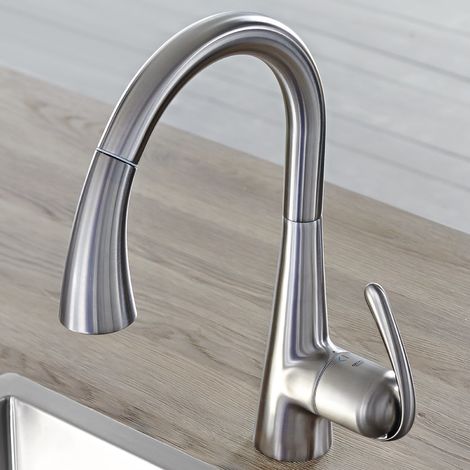 Miscelatore Lavabo Con Doccetta Estraibile Grohe.Grohe Miscelatore Cucina Zedra Acciaio Spazzolato 32294sd1