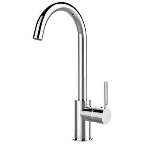 Miscelatore Cucina Monocomando Canna Alta in Ottone Cromato – Serie MC
