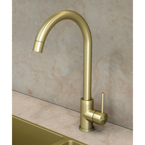 Miscelatore cucina oro spazzolato - Corbeau
