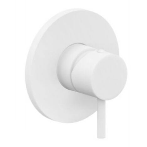 Miscelatore doccia ad incasso bianco opaco Ø 116 mm Paffoni serie Light LIG011BO  Ottone - Bianco Opaco