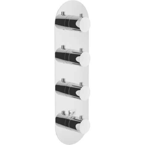 Miscelatore doccia ad incasso termostatico 4 vie Nobili serie LIVE WE00104/TCR  Cromato - Ottone