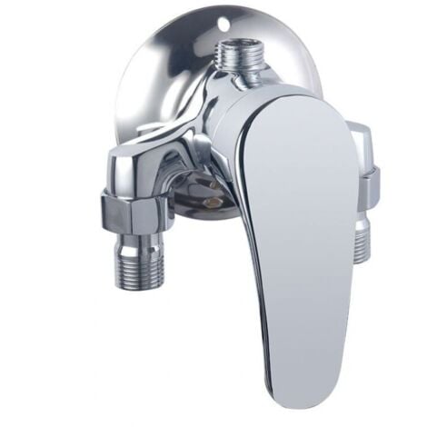 CYSLMUK Miscelatore doccia da superficie Miscelatore doccia triangolare solare per acqua Miscelatore doccia da superficie Miscelatore doccia da superficie LOY