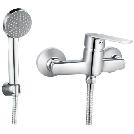 Miscelatore doccia esterno cromato con kit doccino serie Juliette