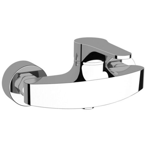 Miscelatore doccia esterno in ottone cromo di Rubinetterie Mariani Linea Surf