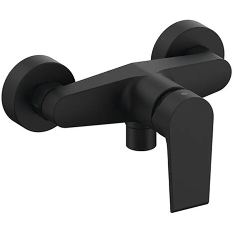 Miscelatore doccia esterno Mariani serie Artic in ottone nero opaco
