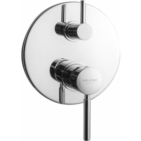 Miscelatore Doccia Incasso con deviatore 3 uscite serie Forma Porta & Bini