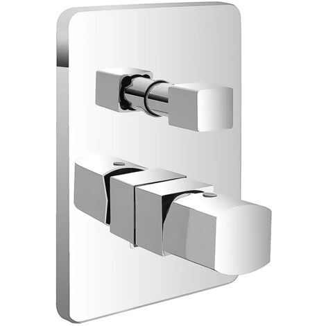 Miscelatore doccia incasso con deviatore in ottone cromato Lotus