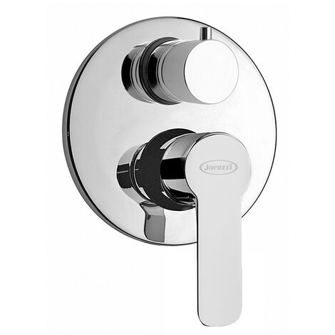 Miscelatore doccia incasso con deviatore monoleva Jacuzzi  rubinetteria Eolo ottone cromato 0E000400JA00