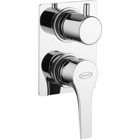 Miscelatore doccia incasso con deviatore monoleva Jacuzzi  rubinetteria Moonlight ottone cromato 0MG00400JA02