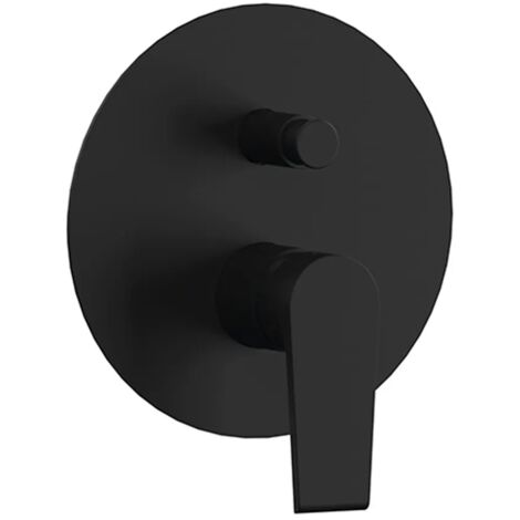 Miscelatore doccia incasso nero opaco con deviatore Mariani serie Artic
