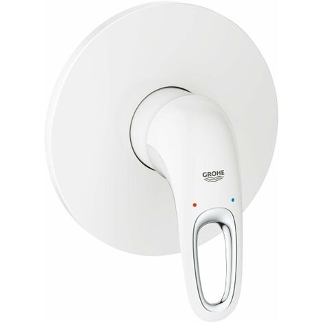 Miscelatore doccia monocomando Eurostyle 24048 FMS per 35600 Leva chiusa moon white