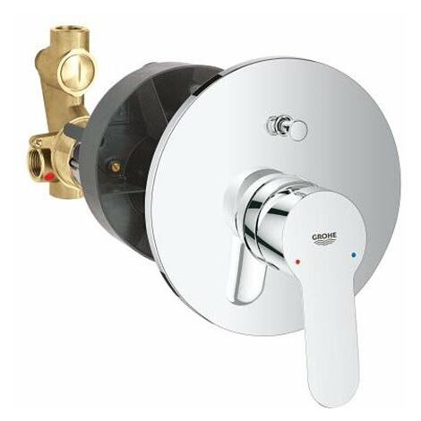 Miscelatore Doccia Vasca incasso a parete - rubinetto monocomando - cromato - BauEdge - 29079000