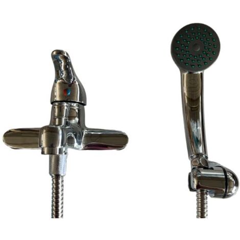 Miscelatore doccia/vasca Roma 2 con deviatore in ottone cromo