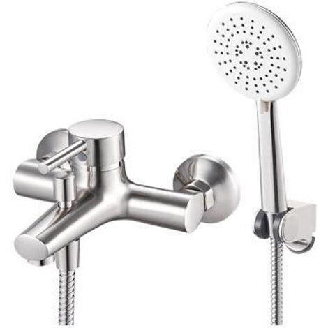 Miscelatore e doccetta per vasca da bagno cromato ATLANTIK40