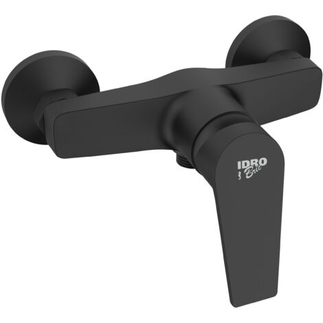 Miscelatore Esterno Doccia Serie Milton Nero Opaco