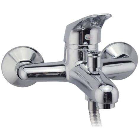 MISCELATORE ESTERNO DOCCIA-VASCA SERIE DAILA - IN OTTONE CROMATO