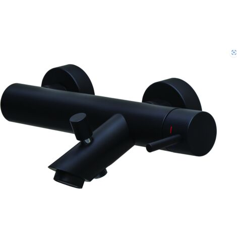 Miscelatore esterno per vasca con deviatore Paffoni serie Light LIG022NO  Ottone - Nero opaco