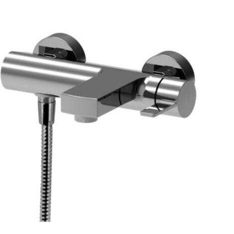 Miscelatore esterno per vasca con deviatore Paffoni serie Rock RO022CR  Cromato - Ottone