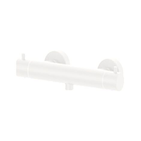 Miscelatore esterno termostatico per doccia con limitatore di portata ECOSTOP bianco opaco Paffoni serie Light LIQ168EBO  Ottone - Bianco Opaco