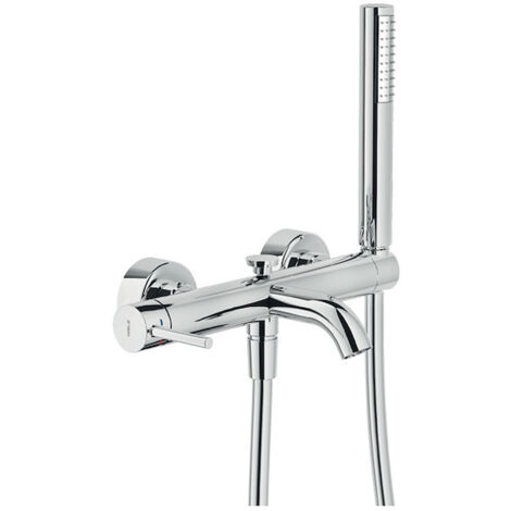 Miscelatore esterno vasca con set doccia Nobili serie ACQUERELLI AQ93110CR  Cromato - Ottone
