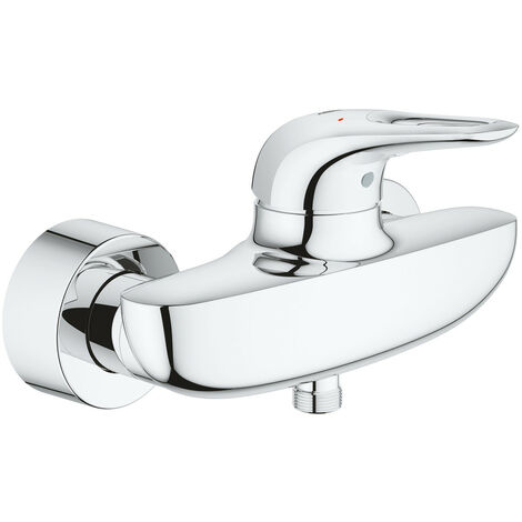 Miscelatore GROHE EUROSTYLE Monocomando per Doccia - Installazione a Parete con Limitatore di Temperatura