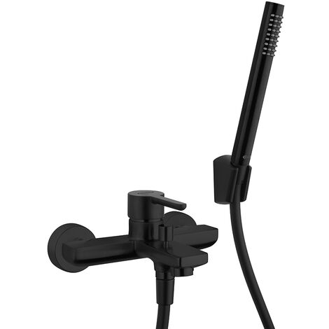 Miscelatore gruppo vasca esterno nero con doccia Jacuzzi  rubinetteria Sunset