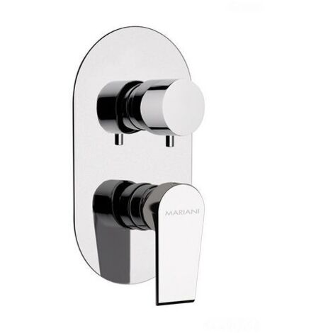 MISCELATORE INCASSO DOCCIA C/DEVIATORE 2 VIE A VITONE LINEA ARTIC Cromo