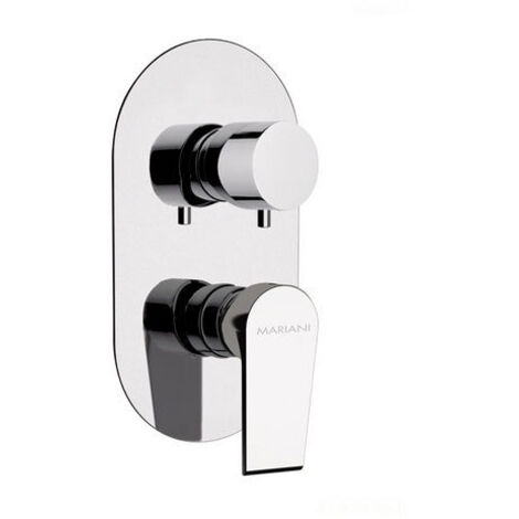 MISCELATORE INCASSO DOCCIA CON DEVIATORE 3 VIE LINEA ARTIC- Cromo- MARIA- pezzi 1
